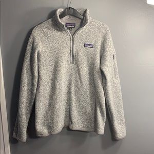 Heather gray Patagonia quarter zip size small